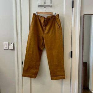 Everlane Straight-Leg Cropped Jeans Size 16 Burnt Orange